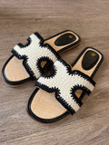 Santorini slippers - Zwart