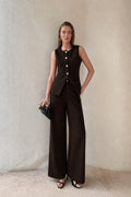 Unika - Pantalon Choco