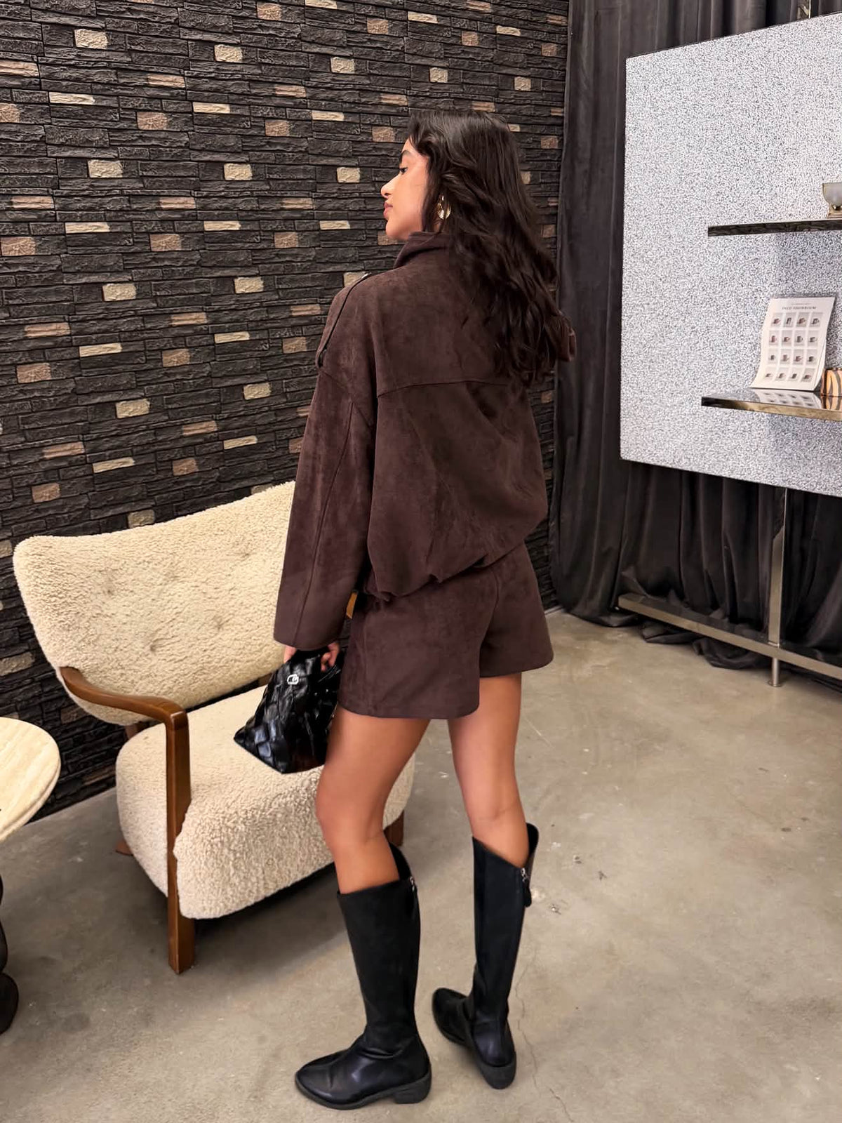 Unika - Suede Jacket Bruin