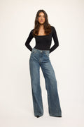 REDIAL Wide Leg Jeans EXTRA TALL - Donker Blauw