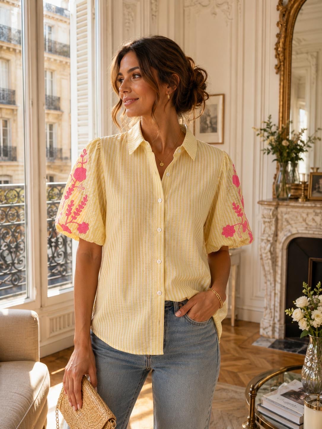 Mandy Blouse - Geel
