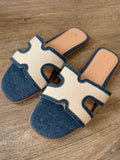Ibiza slipper - Denim Blauw