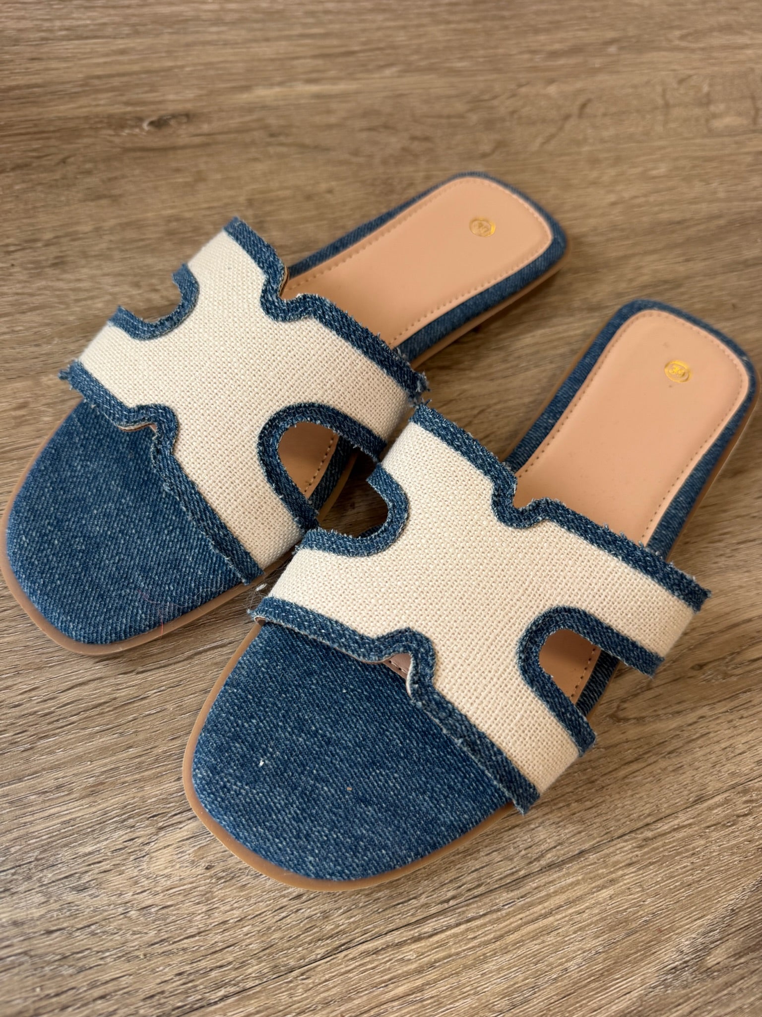 Ibiza slipper - Denim Blauw