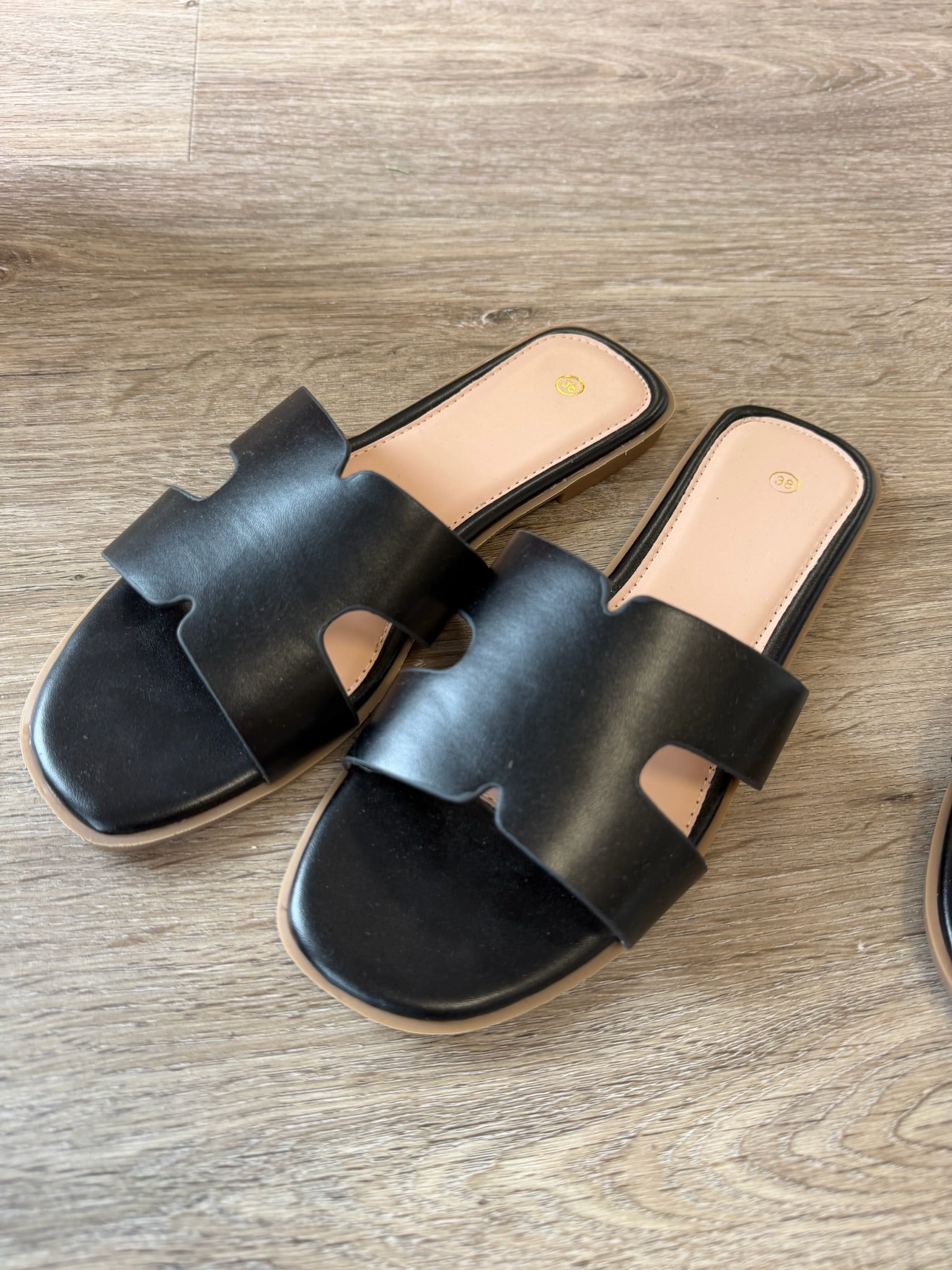 Zakynthos slippers - Zwart